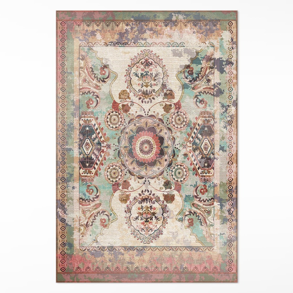 Vinylový koberec Farebný dekoratívny ornament