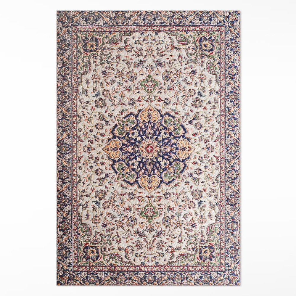 Vinylový koberec Klasický kvetinový granát