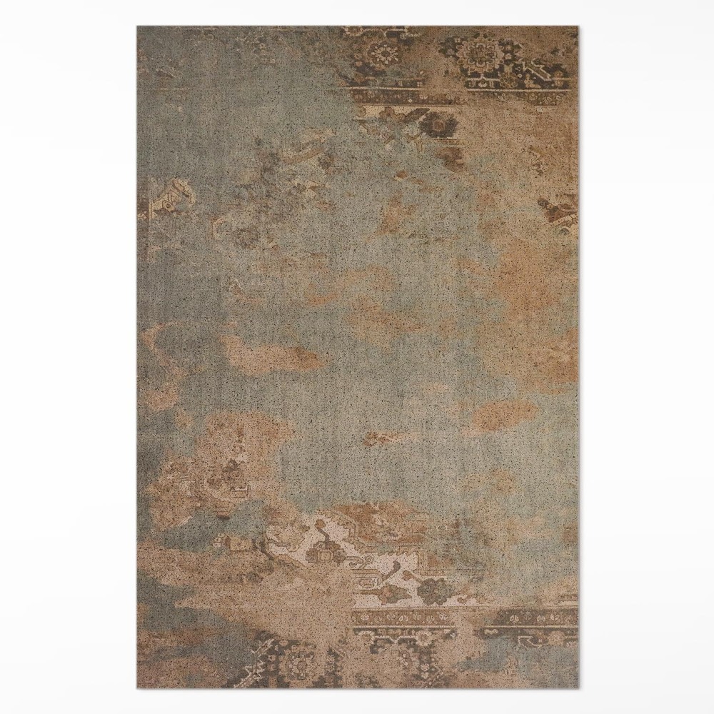 Vinylový koberec Ošúchaný patchworkový vzor vintage