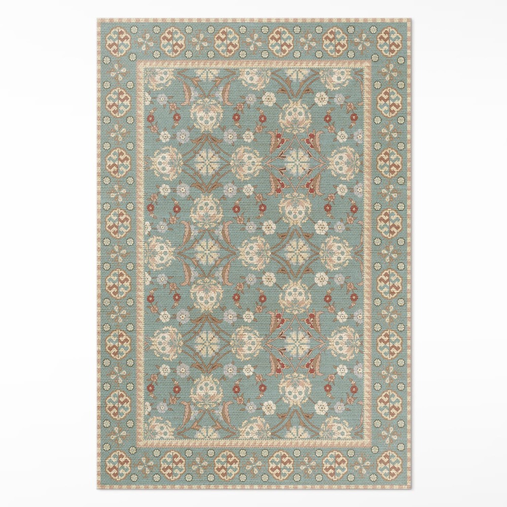 Vinylový koberec Vintage kvetinový vzor rastlinné ornamenty