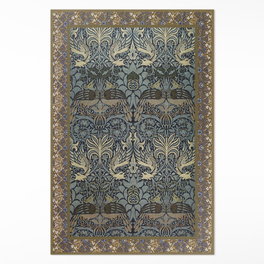 Vinylový koberec Páv a drak William Morris