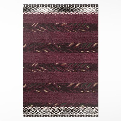 Vinylový koberec Lístkové pruhy Furuya Korin