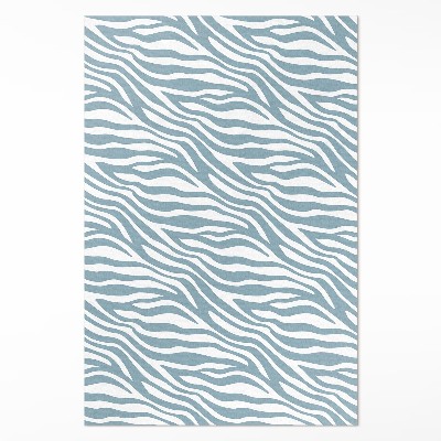 Vinylový koberec Vlny v pastelovej modrej