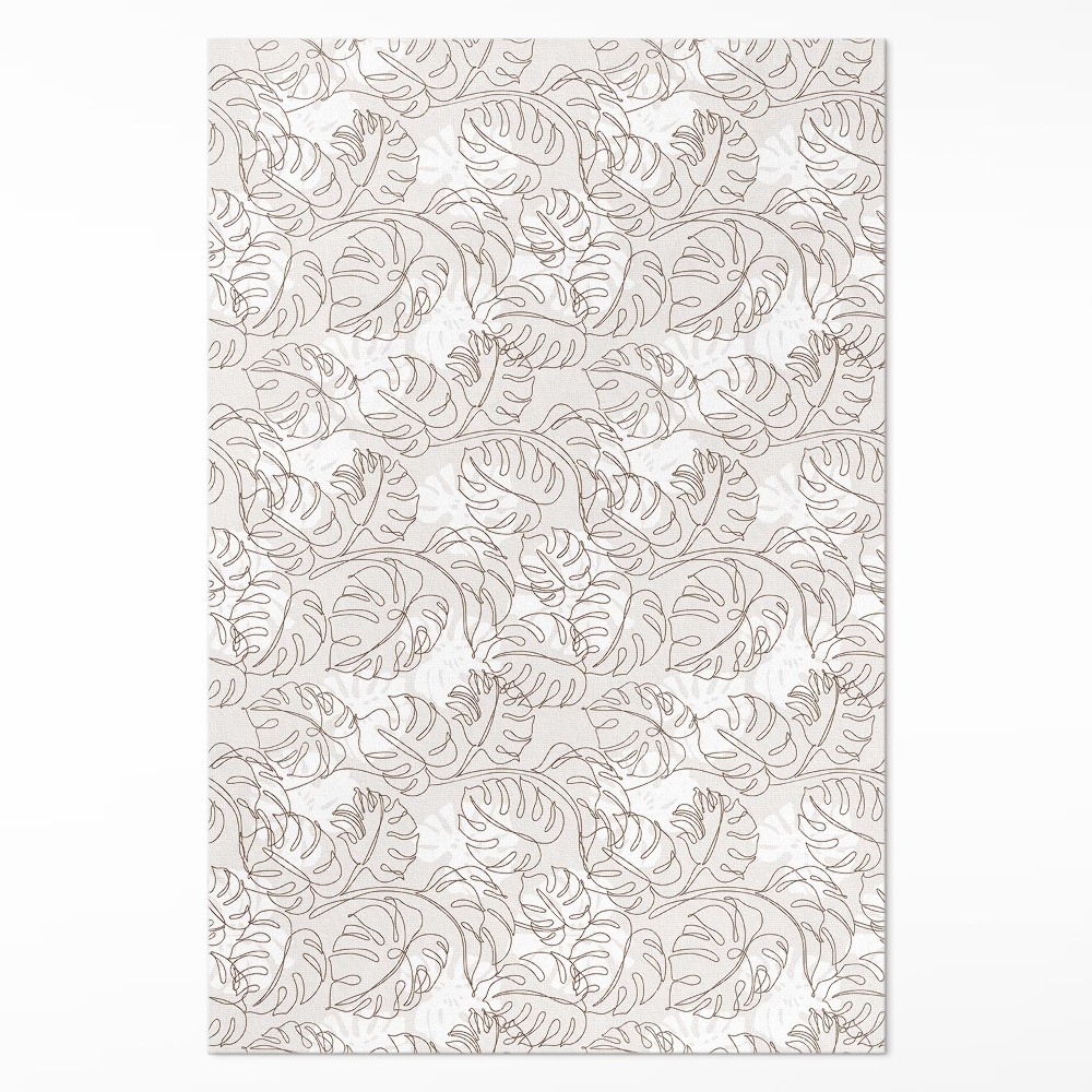 Vinylový koberec Minimalistické listy boho monstera