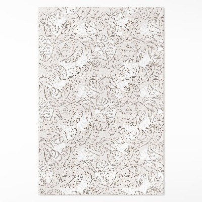 Vinylový koberec Minimalistické listy boho monstera