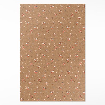 Vinylový koberec Drobné poľné kvietky štýl boho vintage