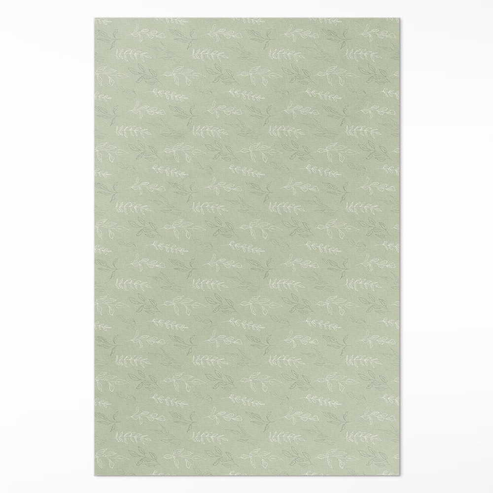 Vinylový koberec Jemné vetvičky a listy v štýle boho