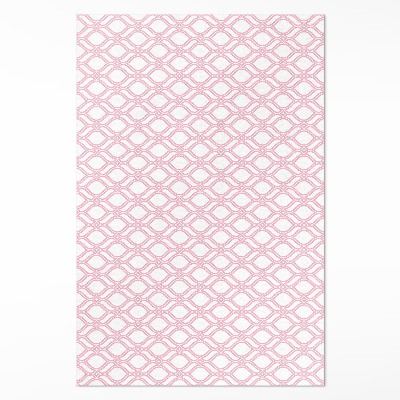 Vinylový koberec Púdrovoružová pletenka jemná mozaika