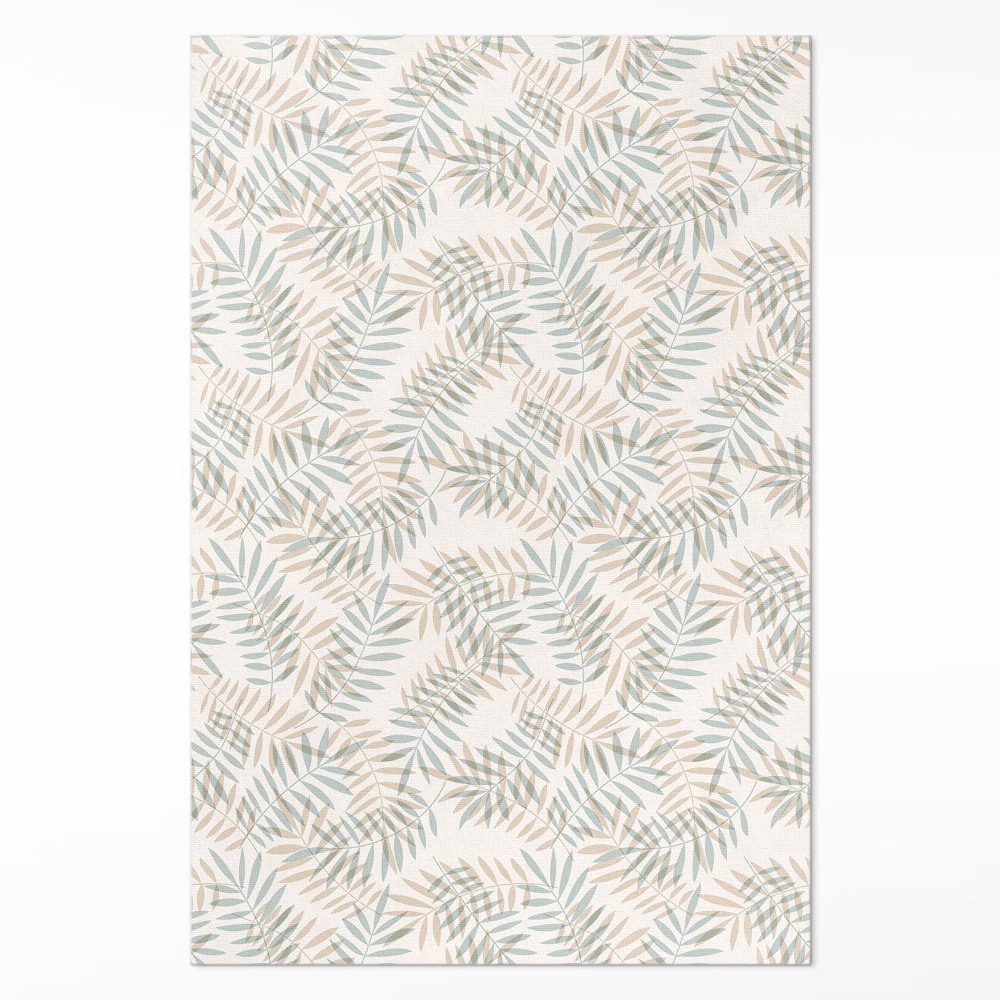 Vinylový koberec Jemné tropické listy vzor boho