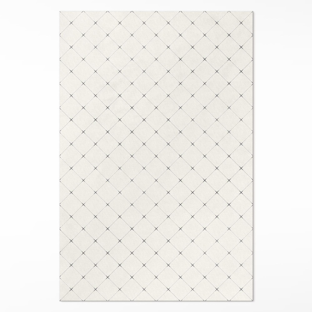 Vinylový koberec Jemné štvorce svetlé dlaždice