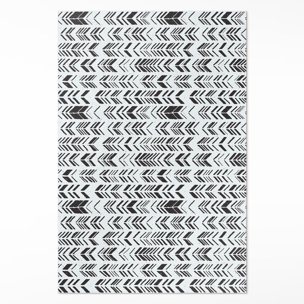 Vinylový koberec Indiánske vzory perá a šípky boho