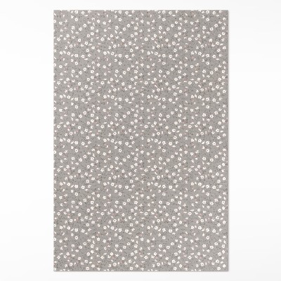 Vinylový koberec Poľná lúka kvetov jemný vzor boho