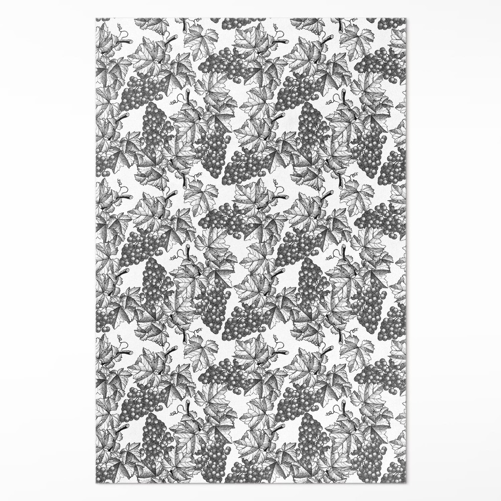 Vinylový koberec Vinič skica v štýle vintage