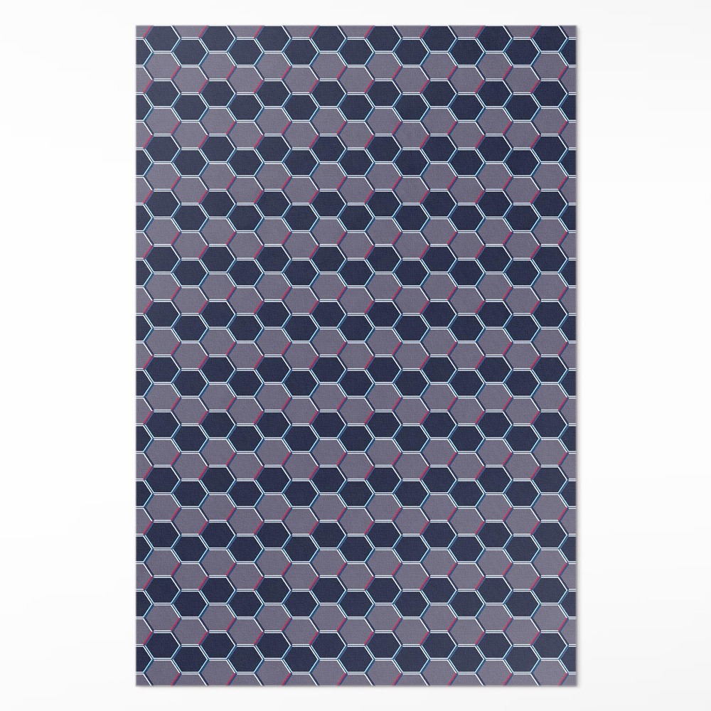 Vinylový koberec Hexagóny 3D drobná mozaika