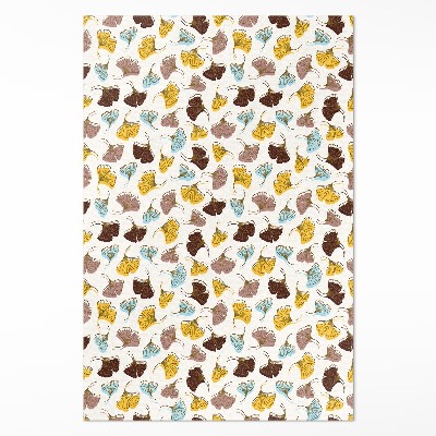 Vinylový koberec Pastelové listy Ginkgo biloba ilustrácia boho