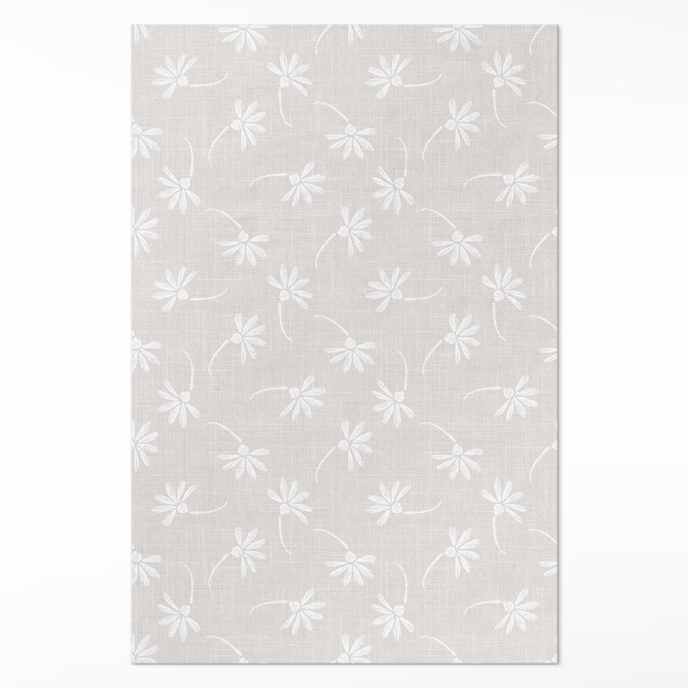 Vinylový koberec Jemné boho sedmokrásky na látke