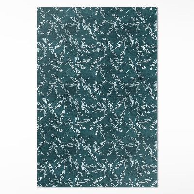 Vinylový koberec Minimalistické vetvičky s listami boho