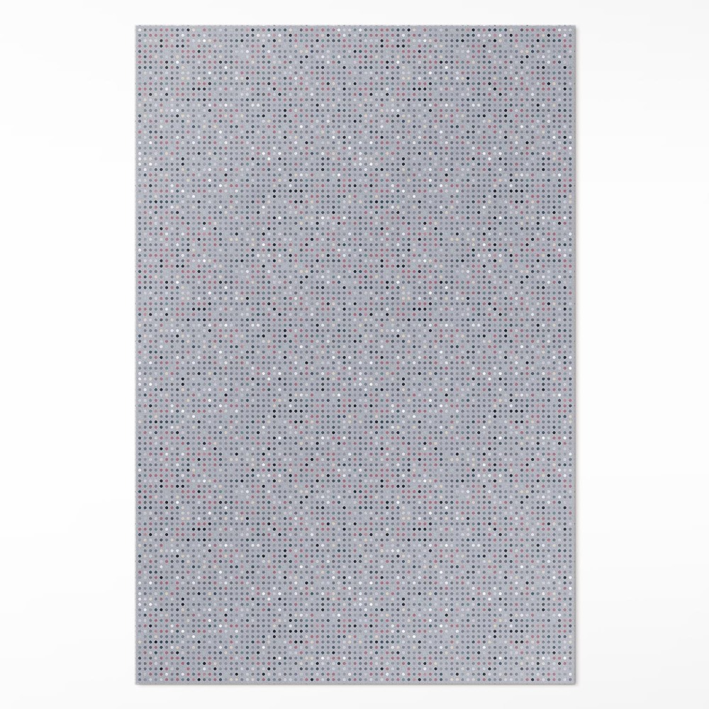 Vinylový koberec Farebné bodky detaily retro