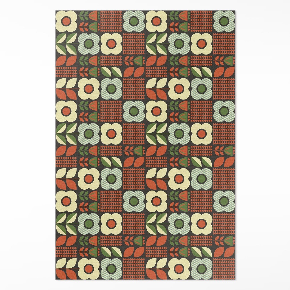 Vinylový koberec Folklórna ilustrácia kvetov