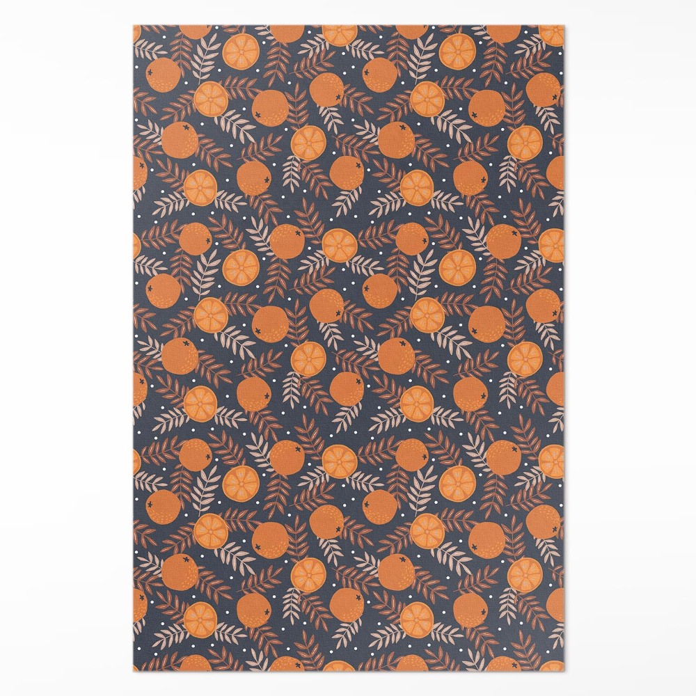 Vinylový koberec Ilustrácia pomaranče a listy
