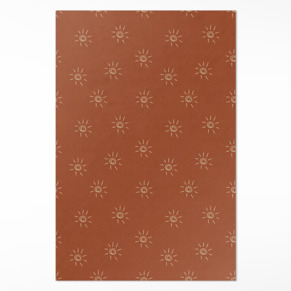 Vinylový koberec Vzor v slnká štýl boho vintage