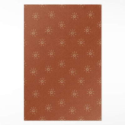 Vinylový koberec Vzor v slnká štýl boho vintage