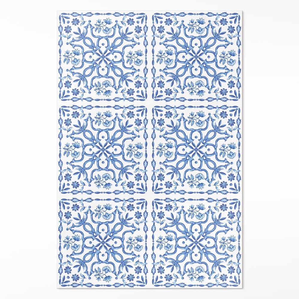 Vinylový koberec Dekoratívne dlaždice rastlinné ornamenty