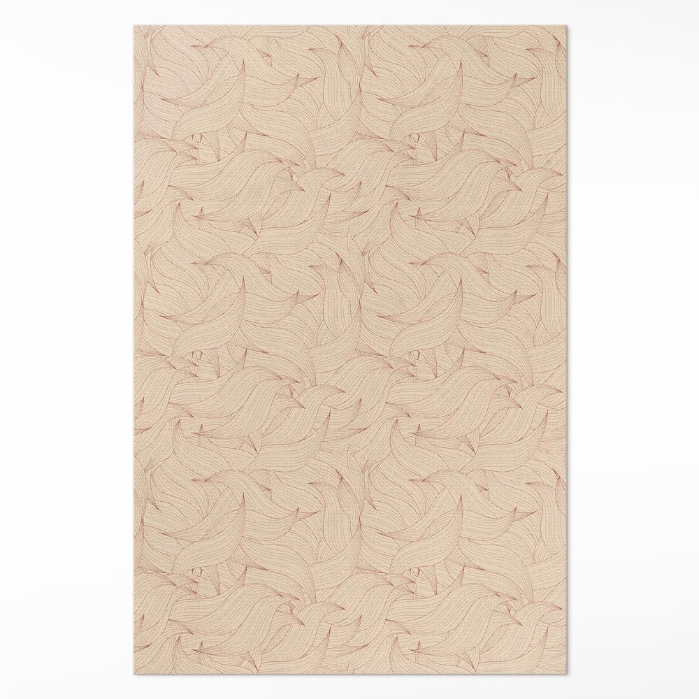 Vinylový koberec Lineárne jesenné listy štýl boho