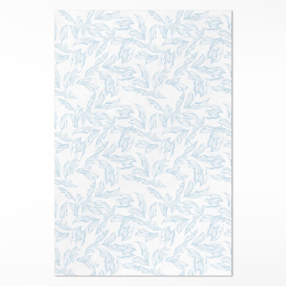 Vinylový koberec Skica elegantných listov vintage