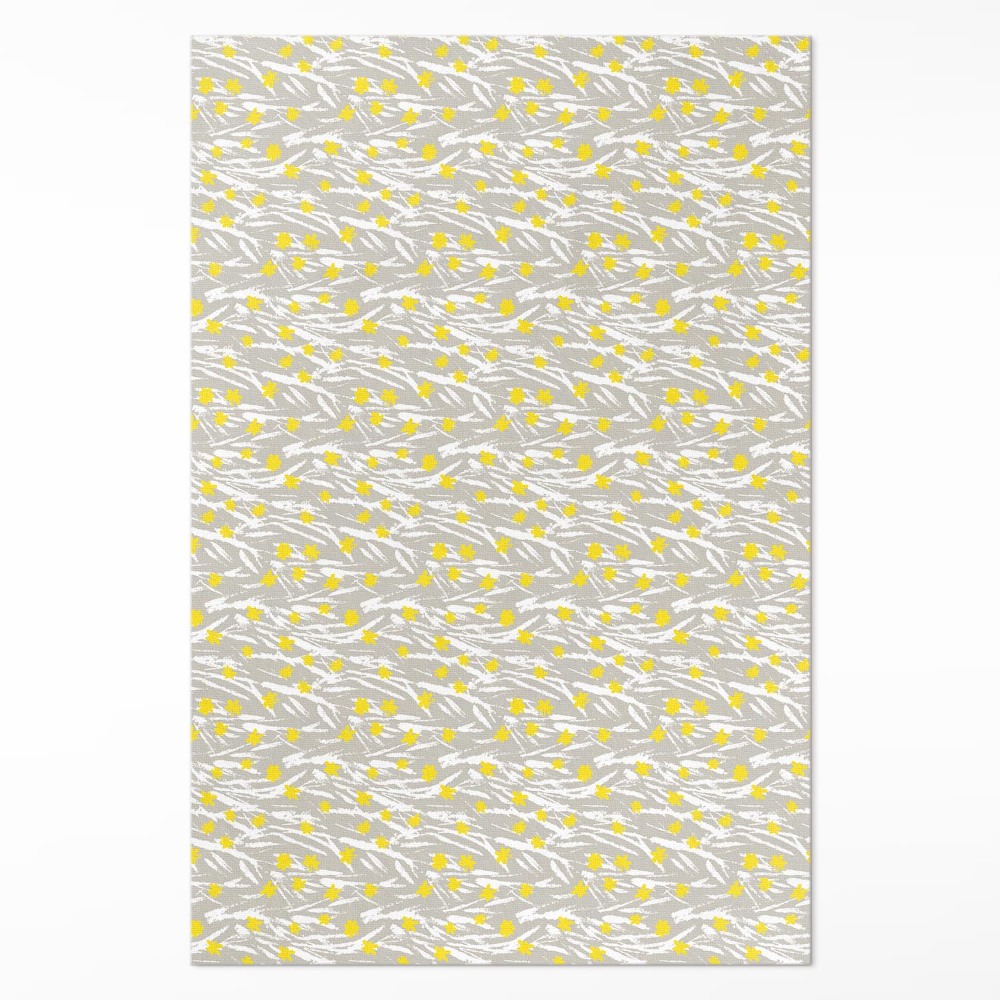 Vinylový koberec Poľná lúka drobné kvietky boho