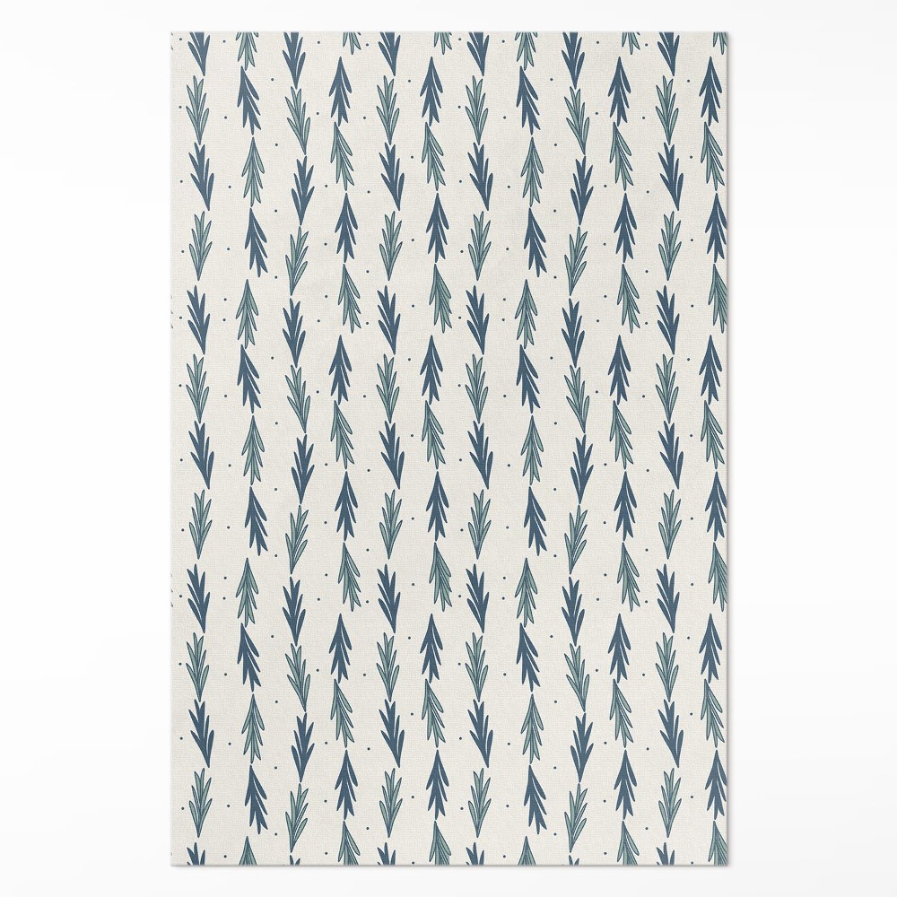 Vinylový koberec Drobné lístky dekoratívny vzor boho