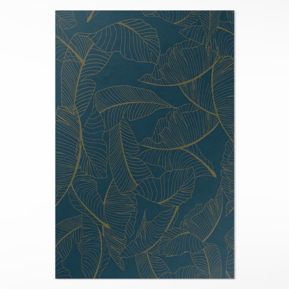 Vinylový koberec Lineárne listy módny vzor