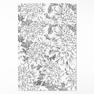 Vinylový koberec Skica kvetov štýlová lúka