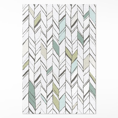 Vinylový koberec Abstrakcia rybia kosť štýl indiánsky