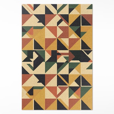 Vinylový koberec Geometrická farebná abstrakcia retro