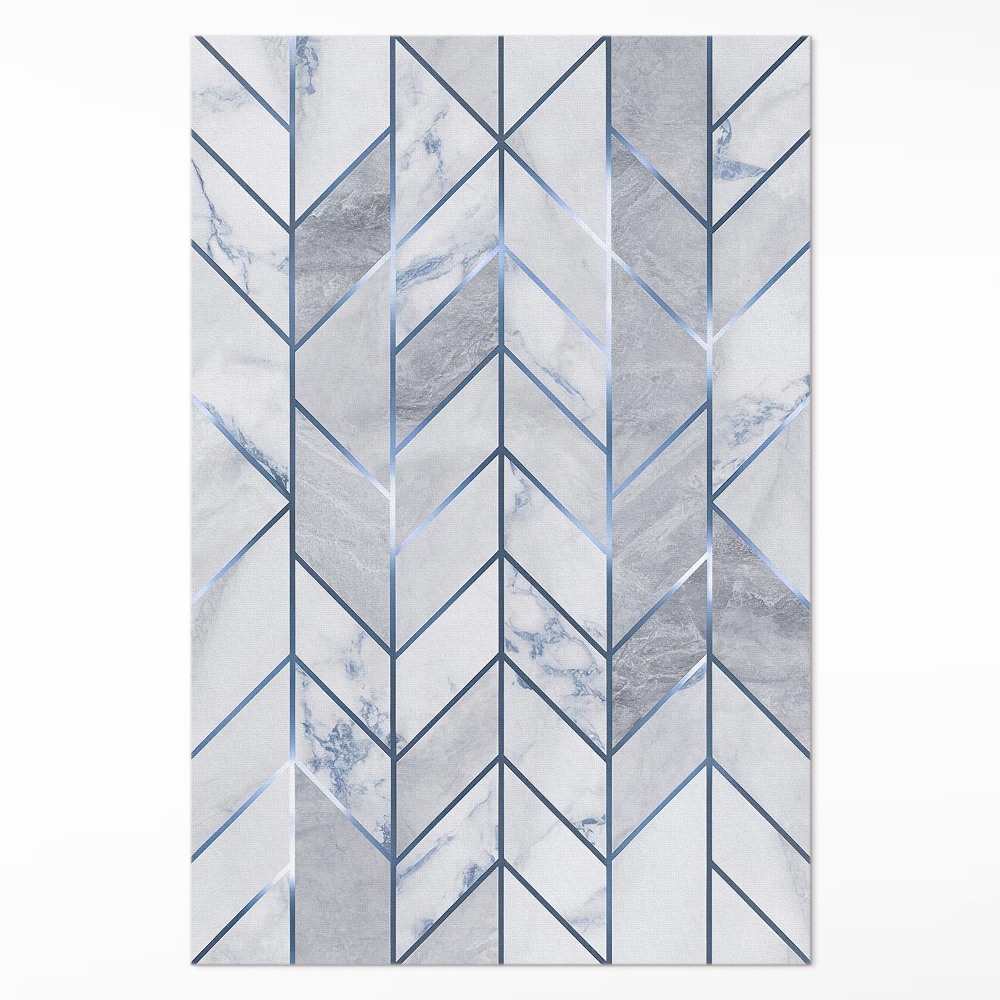 Vinylový koberec Geometrické línie svetlý mramor glamour