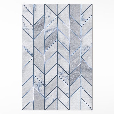 Vinylový koberec Geometrické línie svetlý mramor glamour