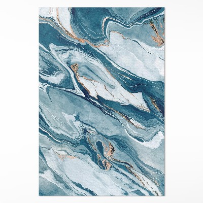 Vinylový koberec Modrastý kameň abstraktný mramor glamour