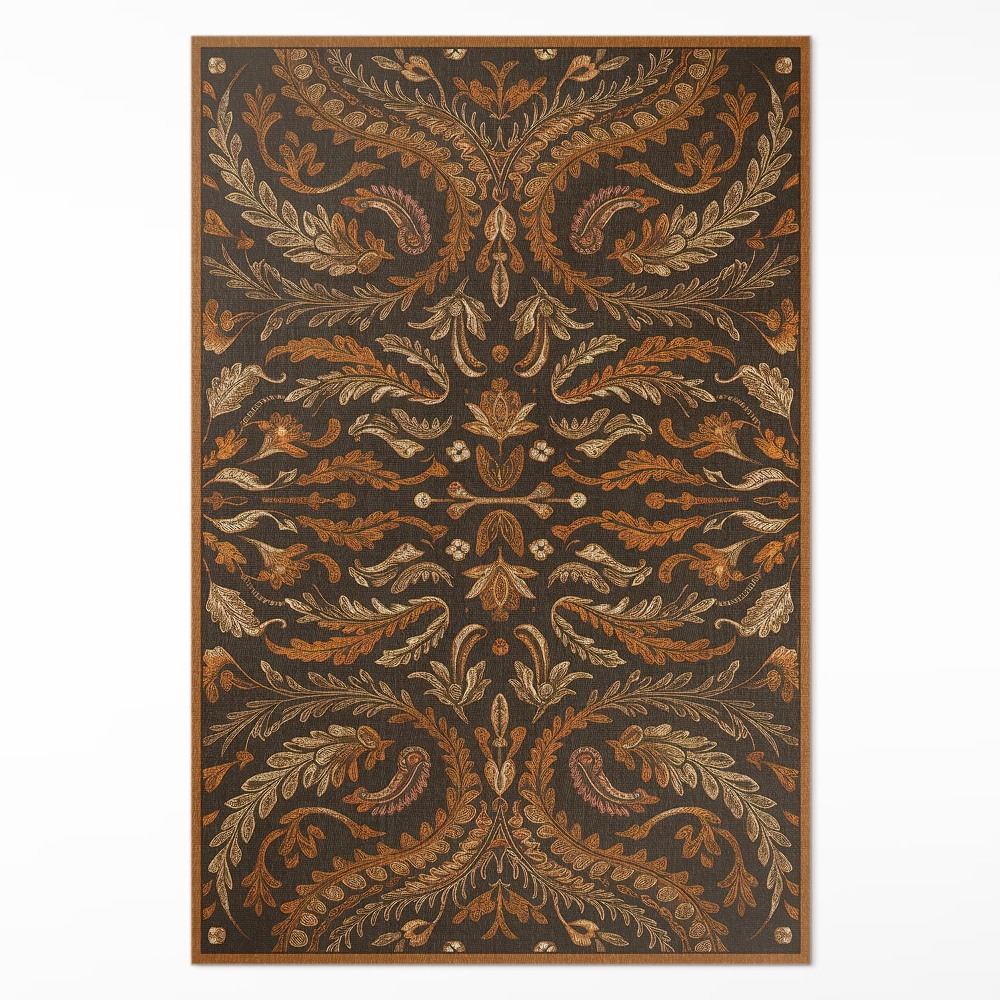 Vinylový koberec Orientálny ornament rastlinný vintage