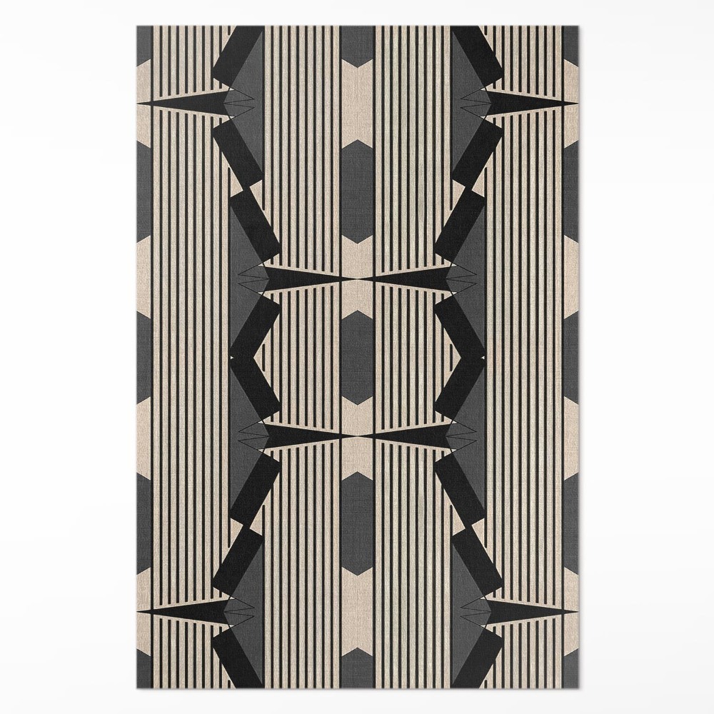 Vinylový koberec Lineárna kompozícia v štýle vintage