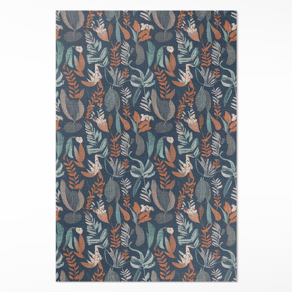 Vinylový koberec Lúka kvetov v boho štýle