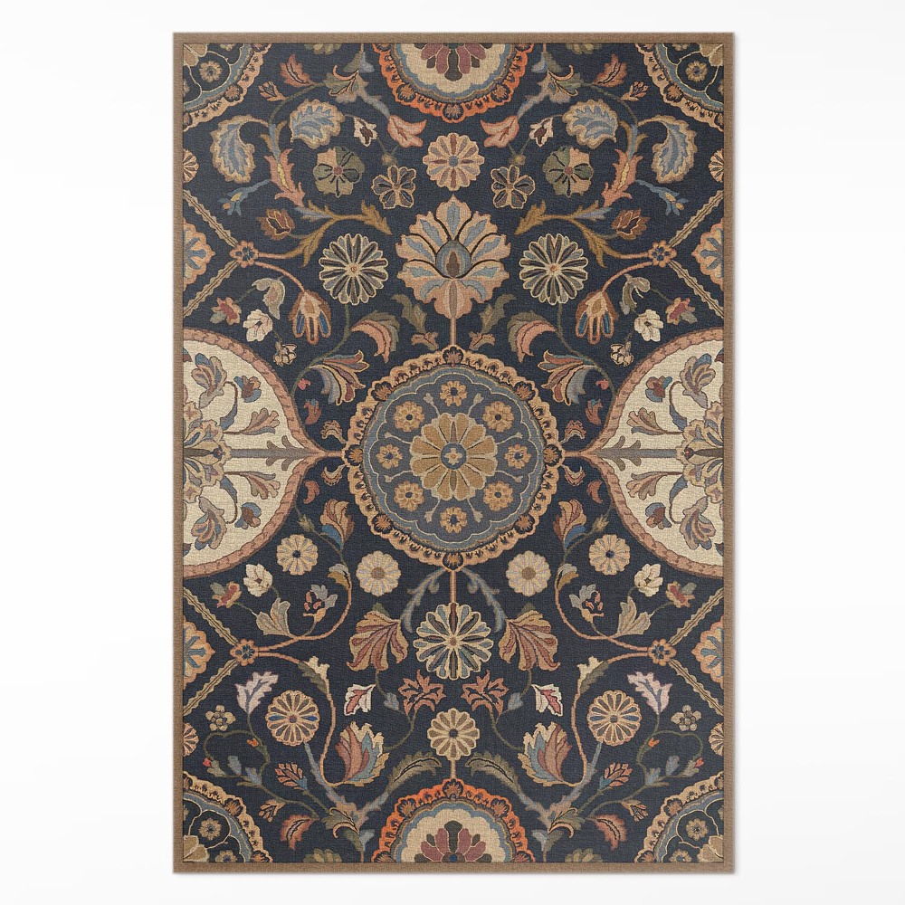 Vinylový koberec Ornament rastlinný dekoratívny vzor vintage