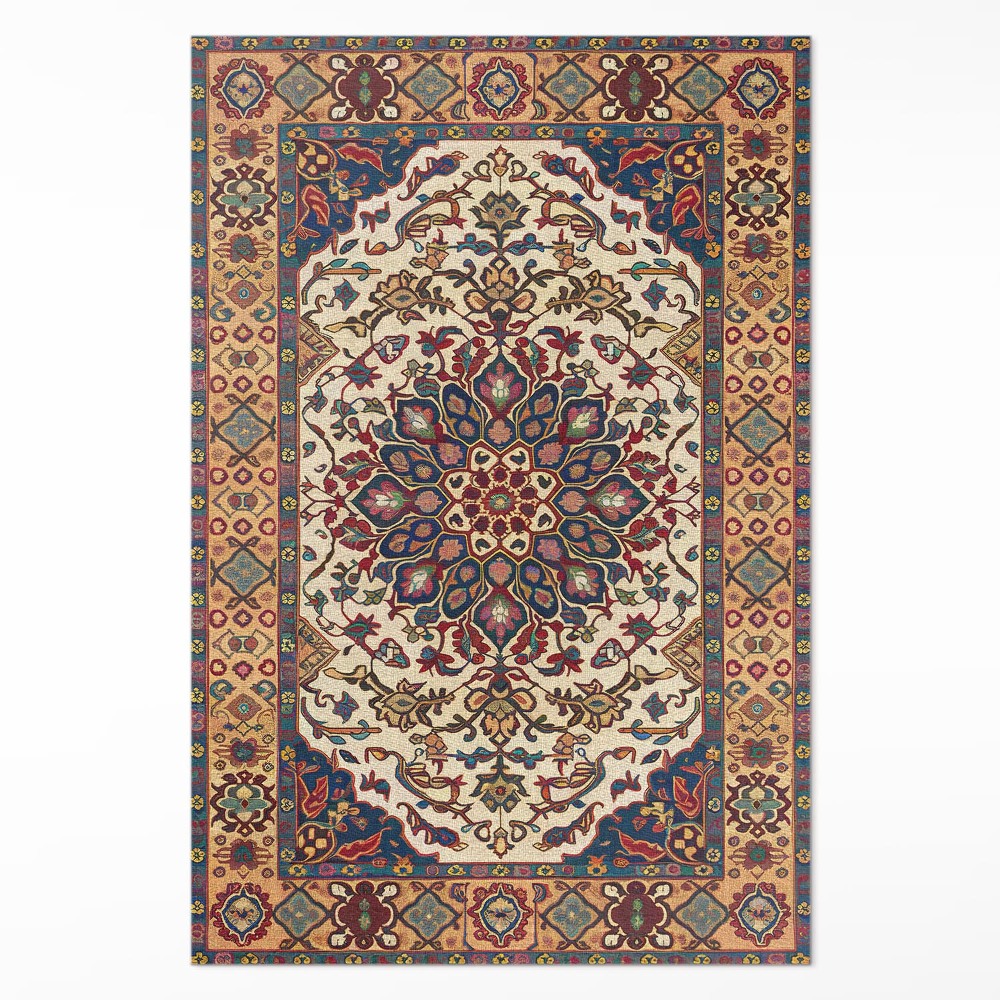 Vinylový koberec Ozdobný ornament rastlinný štýl turecký