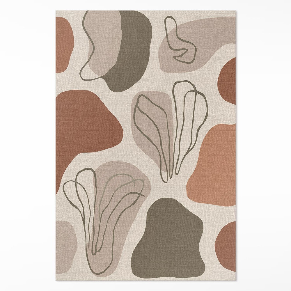 Vinylový koberec Nepravidelné abstraktné škvrny boho