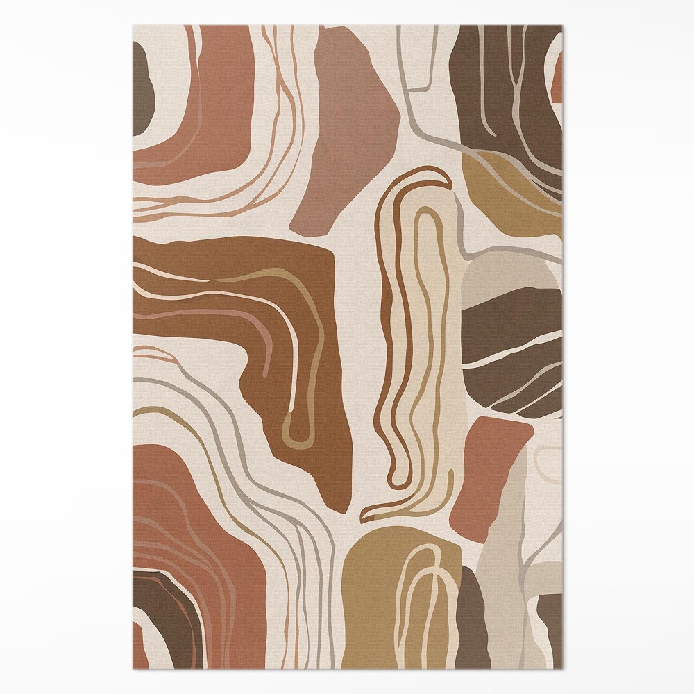 Vinylový koberec Pastelové boho línie a škvrny