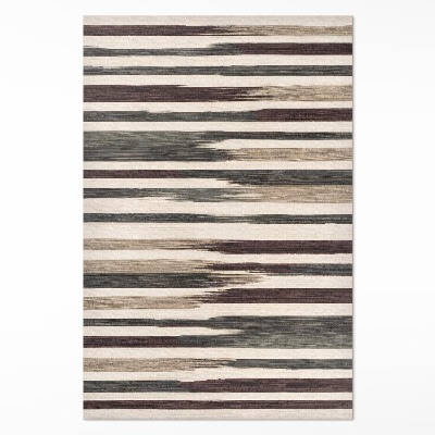 Vinylový koberec Maľované pruhy boho v pastelových farbách