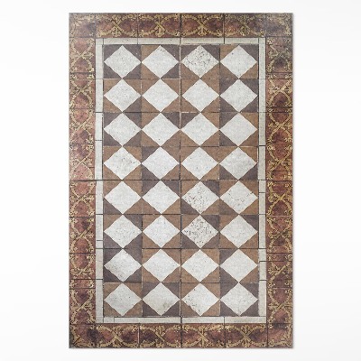 Vinylový koberec Dlaždice v štýle Art Deco