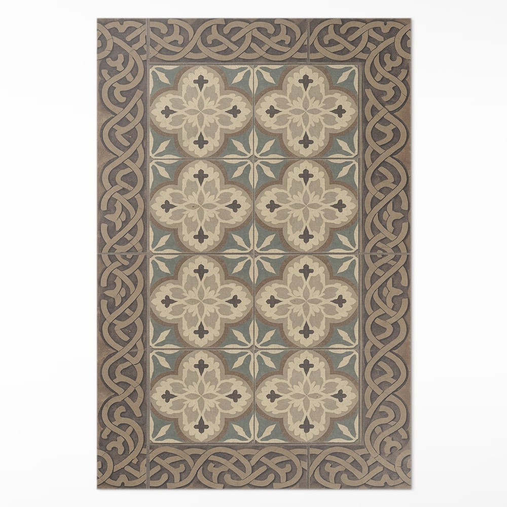 Vinylový koberec Retro dlaždice s geometrickými vzormi