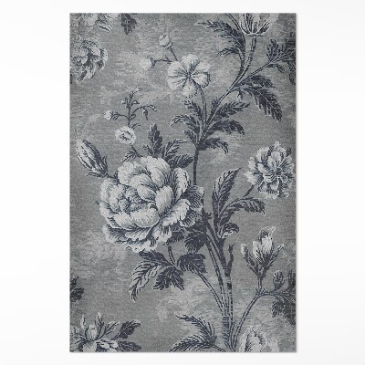 Vinylový koberec Zemité tóny s botanickým vzorom