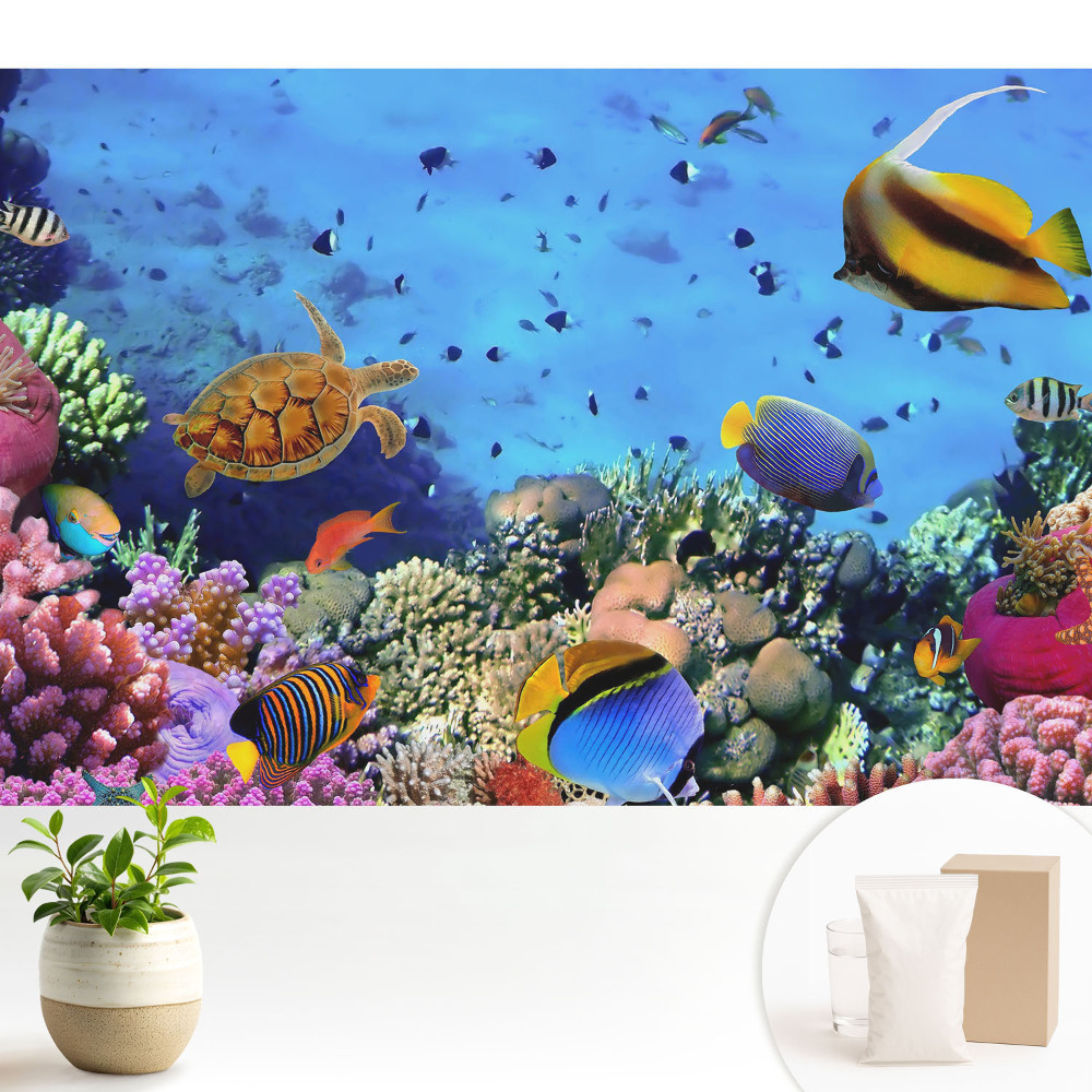 Tapeta do obývačky Podvodný svet plný farieb